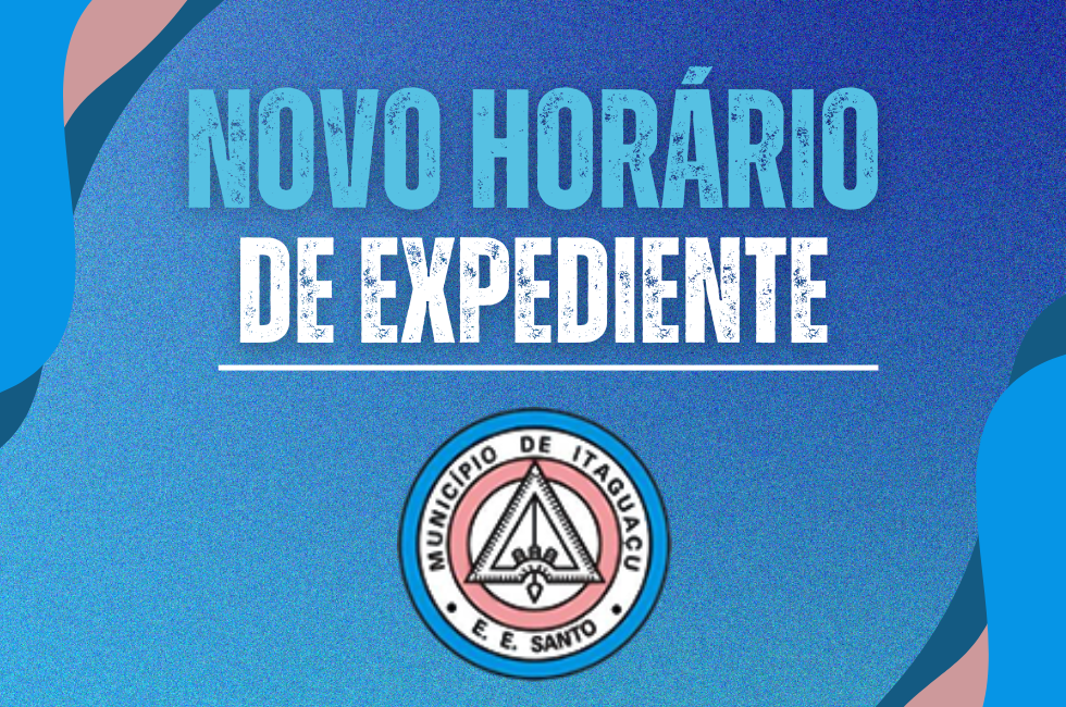 Novo Horário de Expediente.